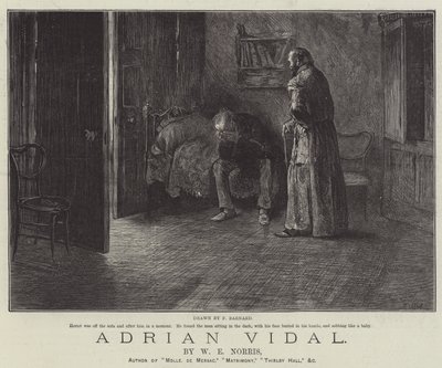 Adrian Vidal, by W E Norris by Frederick Barnard